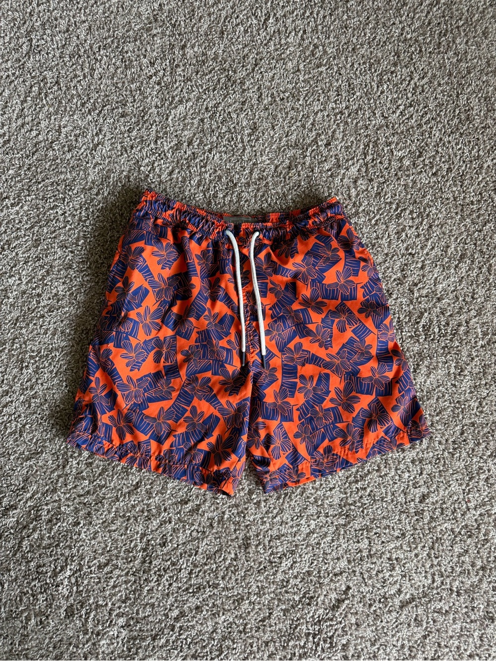Berkley Jensen Orange Swim Trunks- Small